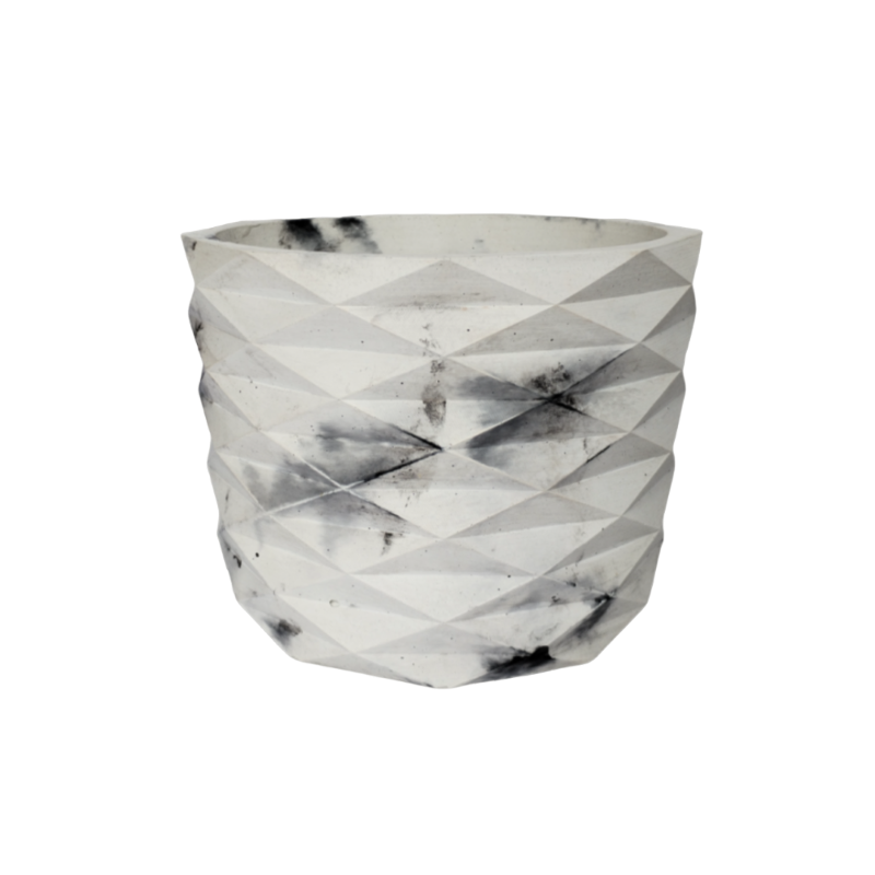 Matera de mesa en cemento carlota color marmol de concreto tienda online de materas y decoracion