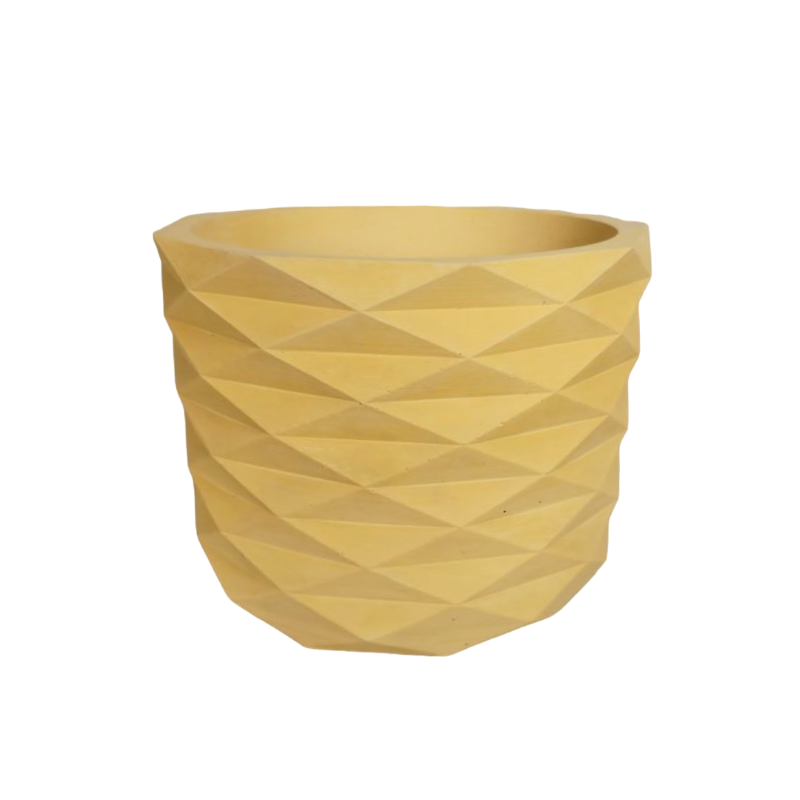 Matera de mesa en cemento carlota petty color amarillo naranja de concreto tienda online de materas y decoracion (2)